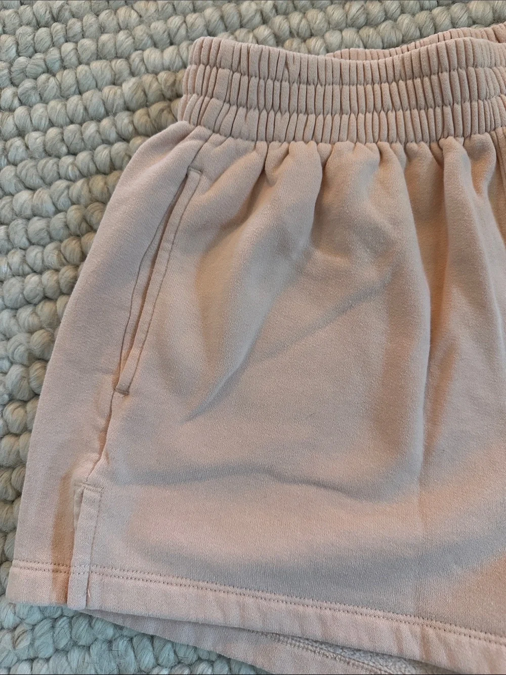 Abercrombie & Fitch Soft A&F Pink Fleece Sweat Shorts Size Small